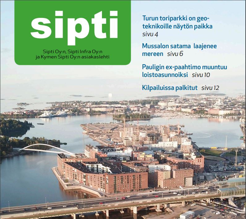 Sipti-asiakaslehti esittelee vuoden 2018 projekteja